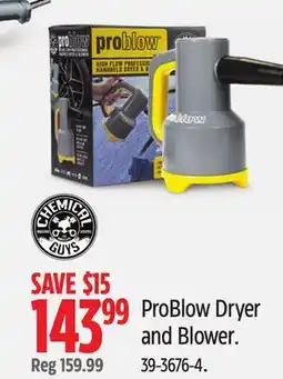 Canadian Tire Chemical-guys ProBlow Dryer and Blower offer