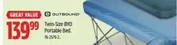 Canadian Tire Outbound Twin-Size BYO Portable Bed offer