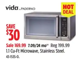 Canadian Tire Vida 1.1 Cu-Ft Microwave offer