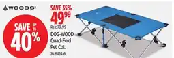 Canadian Tire Woods DOG-WOOD Quad-Fold Pet Cot offer