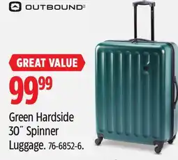 Canadian Tire Outbound Green Hardside 30˝ Spinner Luggage offer