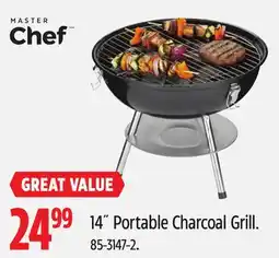 Canadian Tire MASTER CHEF 14˝ Portable Charcoal Grill offer