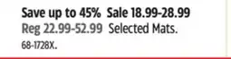 Canadian Tire For Living Selected Mats offer