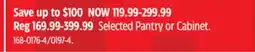 Canadian Tire CANVAS Selected Pantry or Cabinet offer