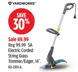 Canadian Tire Yardworks 5A Electric Corded String Grass Trimmer/Edger offer