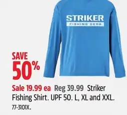 Canadian Tire Striker Fishing Shirt offer