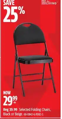 Canadian Tire Selected Folding Chairs offer