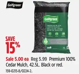 Canadian Tire Premium 100% Cedar Mulch offer
