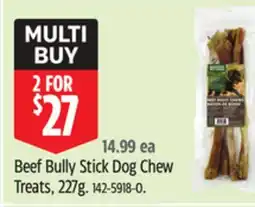 Canadian Tire Beef Bully Stick Dog Chew Treats offer