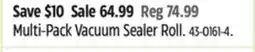 Canadian Tire Foodsaver Multi-Pack Vacuum Sealer Roll offer