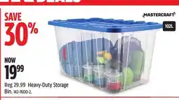 Canadian Tire Mastercraft Heavy-Duty Storage Bin offer