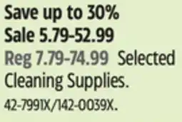 Canadian Tire Mastercraft Selected Cleaning Supplies offer