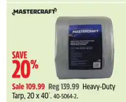 Canadian Tire Mastercraft Heavy-Duty Tarp, 20 x 40´ offer