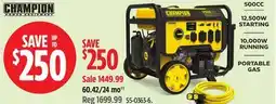 Canadian Tire Champion Portable Gas Powered Generator offer