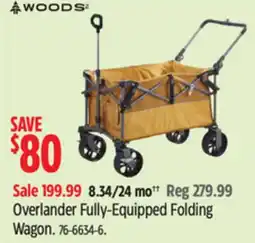 Canadian Tire Woods Overlander Fully-Equipped Folding Wagon offer
