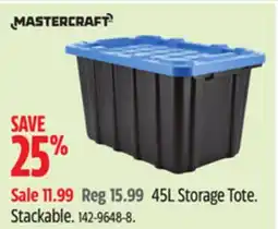 Canadian Tire Mastercraft 45L Storage Tote offer
