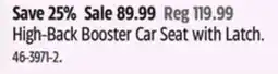 Canadian Tire Harmony High-Back Booster Car Seat with Latch offer