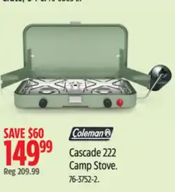 Canadian Tire Cascade 222 Camp Stove offer