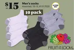 Giant Tiger Men's socks offer