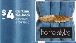 Giant Tiger Curtain tie-back offer