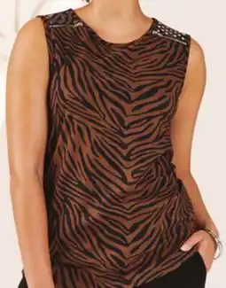 Giant Tiger Printed top with shoulder detail offer