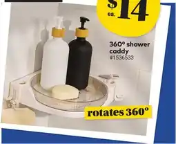 Giant Tiger 360° shower caddy offer