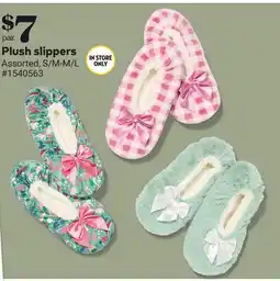 Giant Tiger Plush slippers offer