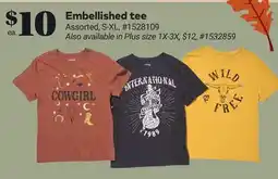 Giant Tiger Embellished tee offer