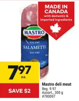 Giant Tiger Mastro deli meat offer