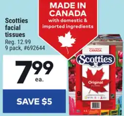 Giant Tiger Scotties facial tissues offer