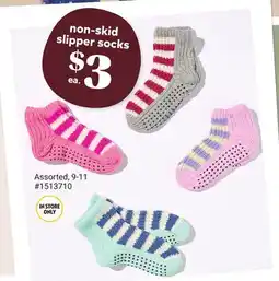 Giant Tiger non-skid slipper socks offer