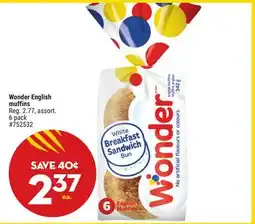 Giant Tiger Wonder English muffins offer
