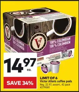Giant Tiger Victor Allen's coffee pods offer