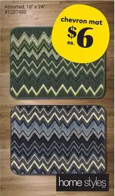 Giant Tiger chevron mat offer