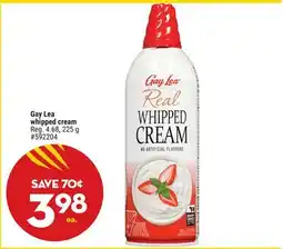 Giant Tiger Gay Lea whipped cream offer