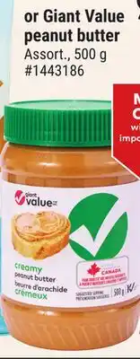 Giant Tiger Giant Value peanut butter offer