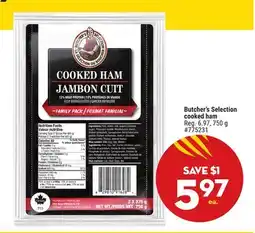 Giant Tiger Butcher's Selection cooked ham offer