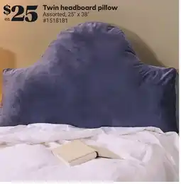 Giant Tiger Twin headboard pillow offer