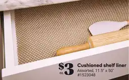 Giant Tiger Cushioned shelf liner offer