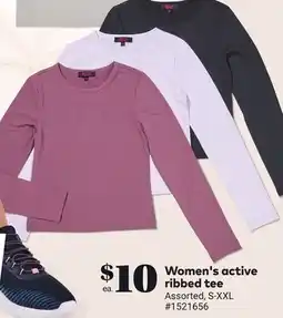 Giant Tiger Women's active ribbed tee offer