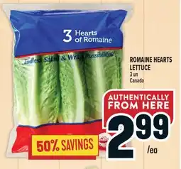 Marché Adonis ROMAINE HEARTS LETTUCE offer