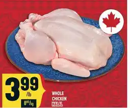 Marché Adonis WHOLE CHICKEN HALAL offer