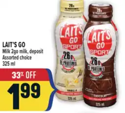 Marché Adonis LAIT'S GO Milk 2go milk offer