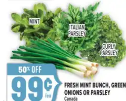 Marché Adonis FRESH MINT BUNCH, GREEN ONIONS OR PARSLEY offer