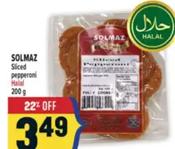 Marché Adonis SOLMAZ Sliced pepperoni Halal offer