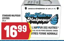 Marché Adonis STANDARD MALPEQUE OYSTERS offer