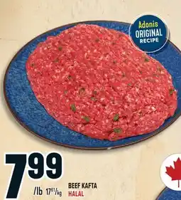 Marché Adonis BEEF KAFTA HALAL offer