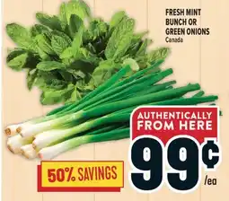 Marché Adonis FRESH MINT BUNCH OR GREEN ONIONS offer