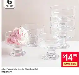 Kitchen Stuff Plus 6 Pc. Pasabahche Iceville Glass Bowl Set offer