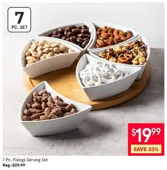 Kitchen Stuff Plus 7 Pc. Fixings Serving Set offer